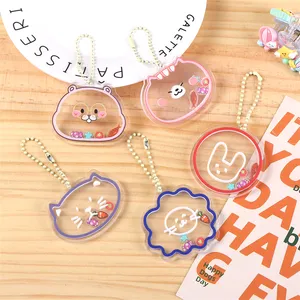 Make Your Own Diy Custom Anime Small Moving Shaking Keyring Charms Transparent Clear Acrylic Shaker Keychain