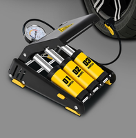 Compresseur d'air de pompe à pied-Gonfleur de pneu portable pour vélos/motos/voitures/balles universel