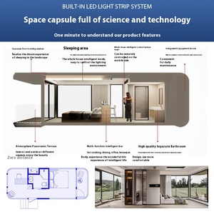 Factory Micro Lodge All Net <span class=keywords><strong>Red</strong></span> Home Stay Cápsula espacial de cielo estrellado inteligente móvil para Scenic Spot Hotel impermeable - Product Image 3