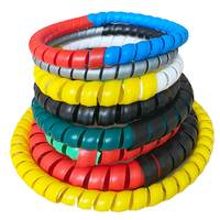 Manchon de protection spiralé isolé pour câbles, en PP, 600V, fixation par ficelle, usage industriel, découpe sur mesure