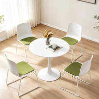 Ensemble de table et de chaises de réception rondes modernes pour boutique, salon, exposition, salle d'attente