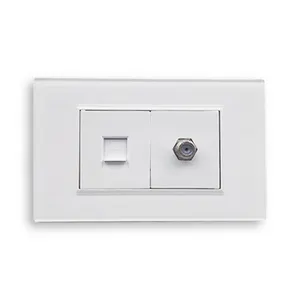 Modern Wall Socket Satellite TV Computer Socket Electrical Outlet for Home and Hotel commercial