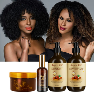 Ensemble de soins capillaires <span class=keywords><strong>pour</strong></span> <span class=keywords><strong>cheveux</strong></span> afro, shampoing et après-shampoing, huile d'argan naturelle, shampoing <span class=keywords><strong>pour</strong></span> <span class=keywords><strong>cheveux</strong></span> <span class=keywords><strong>bouclés</strong></span>, ensemble de produits capillaires <span class=keywords><strong>pour</strong></span> femmes noires - Product Image 1
