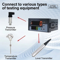 Contrôleur numérique intelligent à entrée universelle PT100 Thermocouple 4-20mA Indicateur de pression, de température et de niveau de liquide en plastique ODM