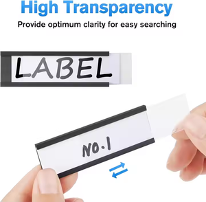 C-tipo Tira Magnética PVC Material De Papel Magnético & Etiqueta Titular Armazém Etiqueta Manuscrita Etiqueta De Metal Prateleira Etiqueta Titular - Product Image 4