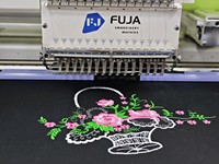 Machine à broder numérique FUJA à tête unique 12 15 aiguilles Machine à broder grande surface pour chemise plate