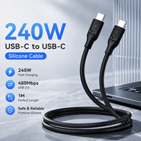 Câble USB-C vers USB-C 240W en gros, 1,0 m, 5A, charge rapide PD3.1, câble de données USB 2.0 Type-C, fournisseur OEM ODM avec logo personnalisé