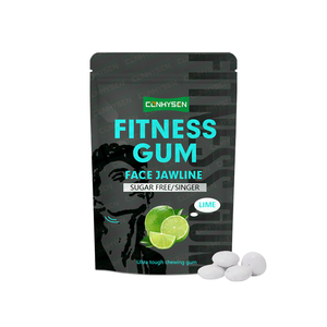 Meilleure Vente Chewing-Gum de Fitness 100% Vegan Sans Sucre Goût Citron pour l'Entraînement de la Mâchoire - Product Image 1