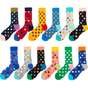 Autumn and Winter New Europe and the <strong>United</strong> States Large Size <strong>Men's</strong> <strong>Socks</strong> Happy High <strong>Socks</strong> Skateboard <strong>Men's</strong> Dot <strong>Sock</strong> - Product Image 3