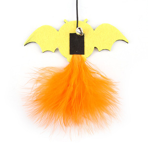 Jouet interactif pour chat : Canne à pêche amusante avec plumes, araignée et lanterne citrouille pour Halloween - Product Image 6