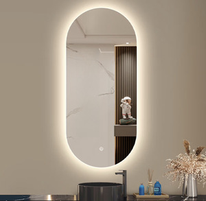 Specchio LED Ovale Premium per Bagno, Senza Cornice, Antiappannamento, Controllo Touch, Dimmerabile, 3 Temperature di Colore, per Vanità Domestica - Product Image 2
