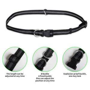 OKKPETS Correa de perro manos libres con bolsa de cremallera manijas acolchadas dobles y Bungee duradero para caminar trotar correr perro mascota - Product Image 4