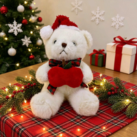 Ours en peluche de Noël très vendu, jouet amusant pour enfants, cadeau de Noël personnalisé