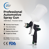 Pistolet de pulvérisation haute atomisation à buse croisée 1,3 mm 1,4 mm pour revêtement de surface métallique avec gobelet en plastique de 600 ml