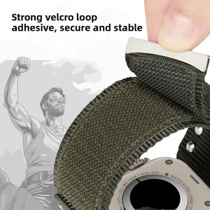 Correa de reloj Upro con cierre de gancho y bucle, correa de nailon tejida para Apple Watch de 49 mm, 44 mm, 42 mm, 45 mm, correa deportiva transpirable. - Product Image 6