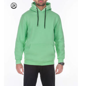 Sudadera con Capucha de Forro Polar de Poliéster/Algodón para Hombre, Logotipo Personalizado Bordado, Sudadera Informal de Invierno, Ropa de Calle, OEM ODM, Tinte Liso - Product Image 1