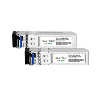 GANTEC SFP + 10G Módulo óptico BIDI Equipo de fibra única de modo único de grado comercial para WiFi 5G 4G 3G Rango de 20km