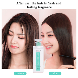 Soins capillaires professionnels réparation lissante pour cheveux crépus brillance lissage nourrissant shampooing capillaire aux acides aminés naturels endommagés - Product Image 2