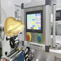 Machine d'emballage pliable pour chocolats en forme de cœur, haute vitesse, avec distribution automatique de colle, sur mesure
