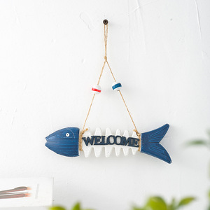 Panneau de bienvenue en bois en forme d'arête de poisson, lettres petites, décoration murale pour la maison - Product Image 2