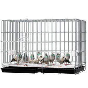 Gabbia per piccioni alloggiamento per uccelli grande divisorio pieghevole in metallo solido eco-friendly galvanizzato per animali domestici gabbie e case pulsante Han Han Pet 5kg - Product Image 3