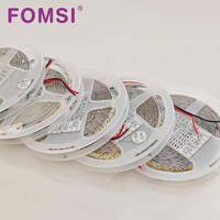 Bande LED FOMSI DC 12V 10W Smd2835 120leds/m 8mm Haute Densité Adhésif Arrière Découpable Bande LED Blanche Flexible Bande Lumineuse LED
