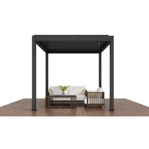 Pergola en aluminium à lames orientables électriques, imperméable et pare-soleil pour extérieur - Product Image 2