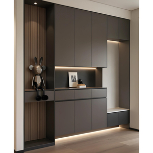 Sunrise moderno Multi-strato di legno scarpiera casa di fabbrica Hotel professionale soggiorno di personalizzazione <span class=keywords><strong>ingresso</strong></span> - Product Image 3