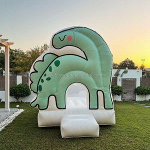 Casa de Rebote Inflable Grande para Exteriores con Diseño de Dinosaurio, Blanca, Completamente de PVC, 10x10 - Product Image 4