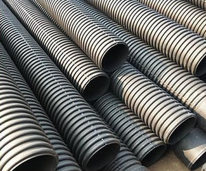 Tuyau ondulé double paroi en PEHD SN4 800 mm rond, longueur et couleur personnalisées, filets en plastique moulés, marque NETE - Product Image 4