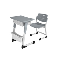 Meubles de classe modernes Shanfeng, personnalisation en gros, matériau ABS, bureau et chaise réglables en hauteur pour collégiens