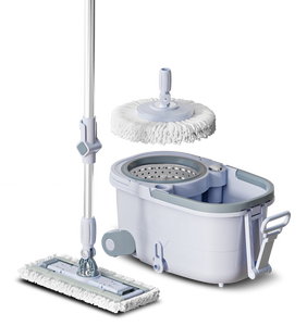 2024 Homellter Hộ Gia Đình Sản Phẩm Ma Thuật Tay Miễn Phí Dễ Dàng Sử Dụng 360 Độ Phẳng Ma Thuật Lau Sợi Nhỏ Lau Phẳng Làm Sạch Sàn - Product Image 1