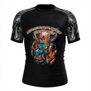 Camiseta de Manga Corta con Estampado de Astronauta para Hombre, Corte Ajustado, Secado Rápido, Cuello Redondo, Estilo Deportivo Informal, con Diseño de Personajes y Logotipo Personalizado - Product Image 4