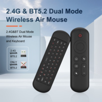 Souris Air M5 en gros, clavier-souris sans fil 2,4 G BT double mode, télécommande infrarouge pour boîtier décodeur Android TV