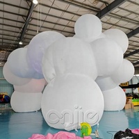 Guirlande d'arche de ballons géants auto-gonflables réutilisables avec lumières LED pour événements en plein air