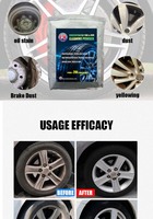 Nettoyant pour jantes en alliage de voiture de haute qualité, poudre décapante pour jantes en fer