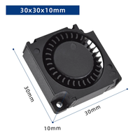 Ventilateur soufflant CC OEM ODM 30x30x10mm 5V 12V 24V haute pression à roulement hydraulique/à billes pour le refroidissement de petits appareils
