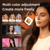 Mini Lampe LED Magnétique Portable 2026 - Pliable, Dimmable, avec Miroir de Maquillage Intégré, Équipement de Photographie pour Selfie