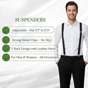 <span class=keywords><strong>Bretelles</strong></span> de mariage pour <span class=keywords><strong>hommes</strong></span> en gros, personnalisées, noires, kaki, couleur unie, élastiques, 3 clips, <span class=keywords><strong>bretelles</strong></span> en Y, <span class=keywords><strong>bretelles</strong></span> réglables - Product Image 3