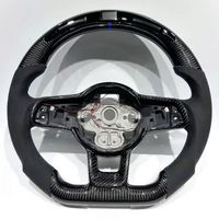 Volant en fibre de carbone Alcantara LED pour VW Volkswagen Golf 5 6 7 7.8 R 7R MK5 MK6 MK7 GTI Polo Passat B7 B8 Tiguan CC
