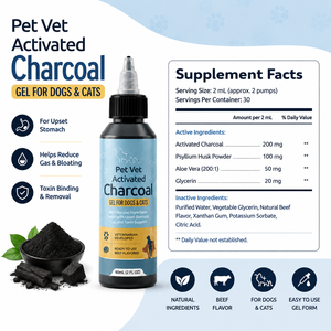 Gel de <span class=keywords><strong>Charbon</strong></span> <span class=keywords><strong>Actif</strong></span> Vétérinaire en Vrac pour Animaux – Soutien Détoxifiant pour Chiens et Chats, Soin Estomac Irrité, Supplément OEM Marque Privée 60ml - Product Image 6
