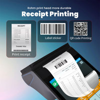 Terminal Android POS de 8 Pulgadas con Android 14, Wifi, Impresora, 4G, BT, GPS, Escáner, Caja Registradora Portátil, Terminales Móviles para Restaurantes