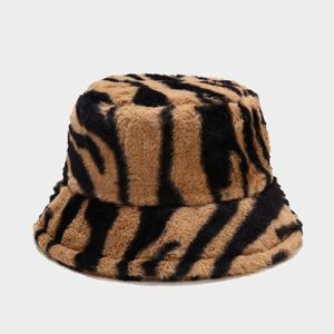 Conjunto de Sombrero Bucket y Bolso con Estampado de Leopardo/Aргайль, Ajustable, de Piel Sintética, Cálido, Ecológico, para Uso Diario, Fiestas, para Mujer - Product Image 5