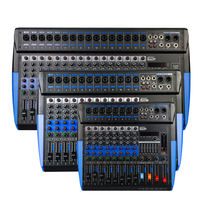 Console de mixage audio DJ professionnelle 8 canaux avec 256 effets DSP, alimentation fantôme 48V, USB pour scène, studio et sonorisation en direct