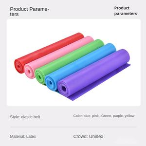 Fascia di esercizio <span class=keywords><strong>per</strong></span> Yoga <span class=keywords><strong>Pilates</strong></span> con Logo personalizzato 150cm con elastico <span class=keywords><strong>per</strong></span> allenamento Fitness - Product Image 4