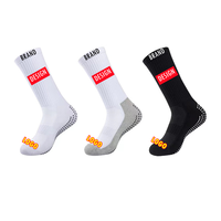 Chaussettes de sport mi-mollet en nylon et coton pour jeunes athlètes, avec logo personnalisé, respirantes, antidérapantes, design exclusif