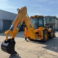 Chargeuse-pelleteuse JCB 4CX d'occasion britannique d'origine, très demandée, machine multifonctionnelle de 8 tonnes, garantie d'un an.