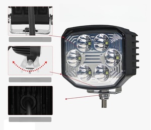 อุปกรณ์ตกแต่งรถมอเตอร์ไซค์, ไฟส่องสว่างสำหรับรถยนต์แบบ LED 60W พร้อมมุมมองกว้าง ไฟตรวจสอบขนาด 4.4 นิ้ว, ไฟส่องสว่างสำหรับรถออฟโรด - Product Image 3