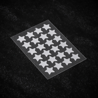 HDS 24 Patchs Hydrocolloïdes en Forme d'Étoile à l'Huile d'Arbre à Thé pour l'Acné et les Boutons, pour Peaux Normales, Utilisation Jour/Nuit, Patchs/Feuilles Neutres