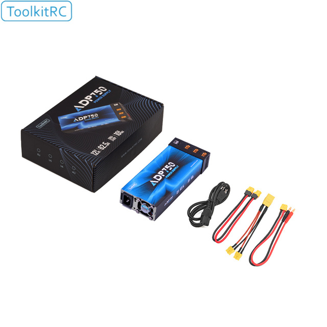 ToolkitRC ADP750 Blue 750W DC12V 62.5A XT60 Power Adapter Intelligent DC Charger for RC Model Car Drone M8D M9 M6D M7 M8P